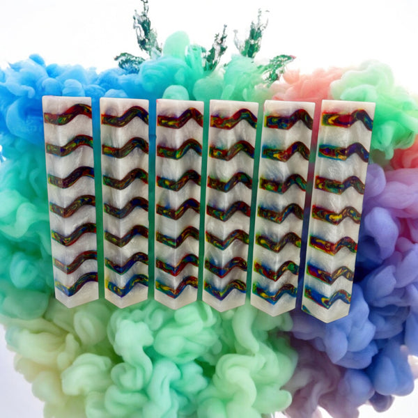 1179 Wavy inlay pen blanks