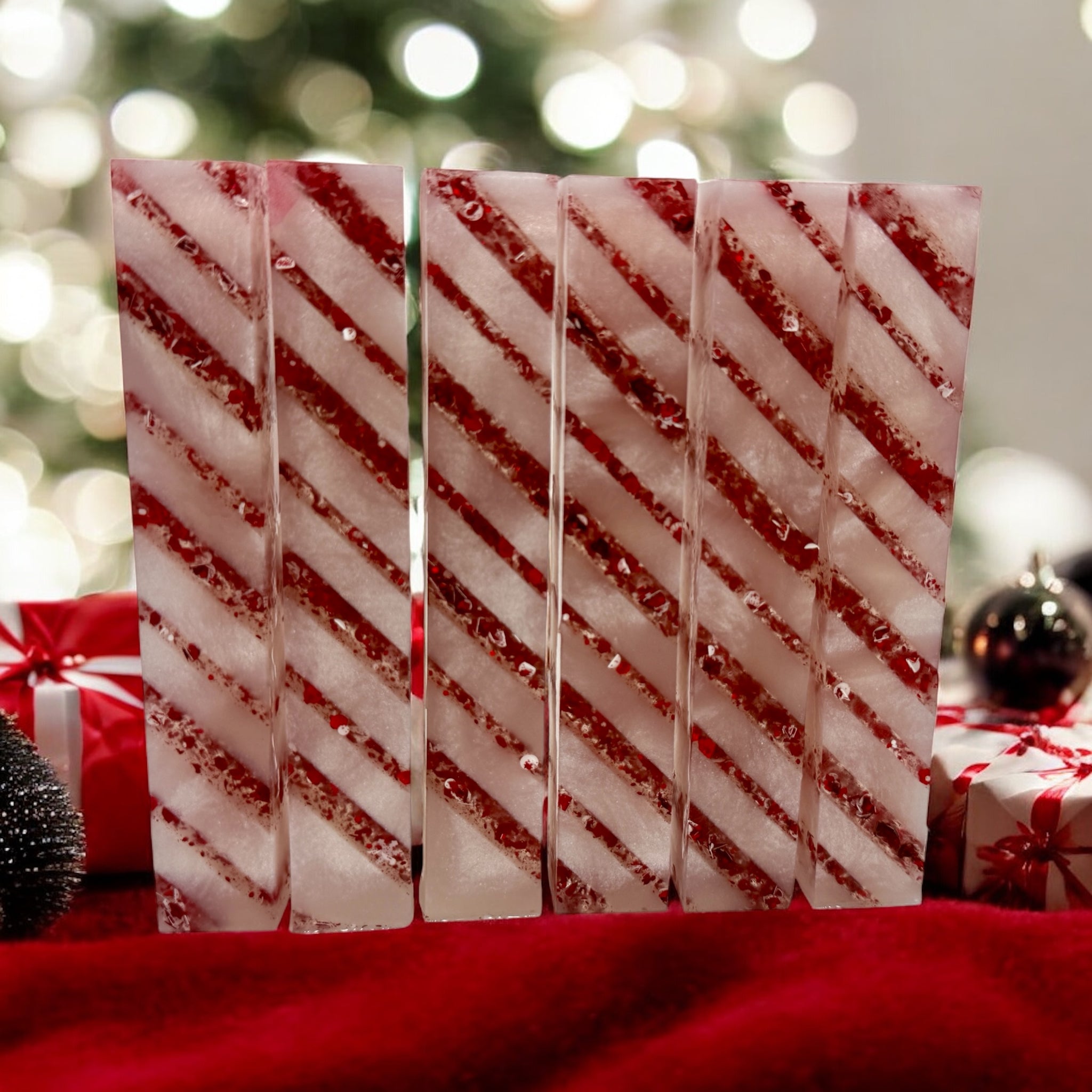 1181 Red & White Candy Cane blanks