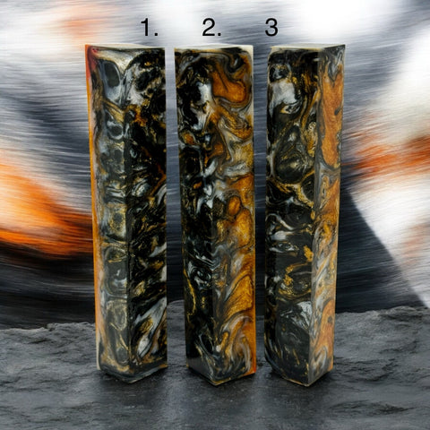 1184 Gold, Silver, White pen blank