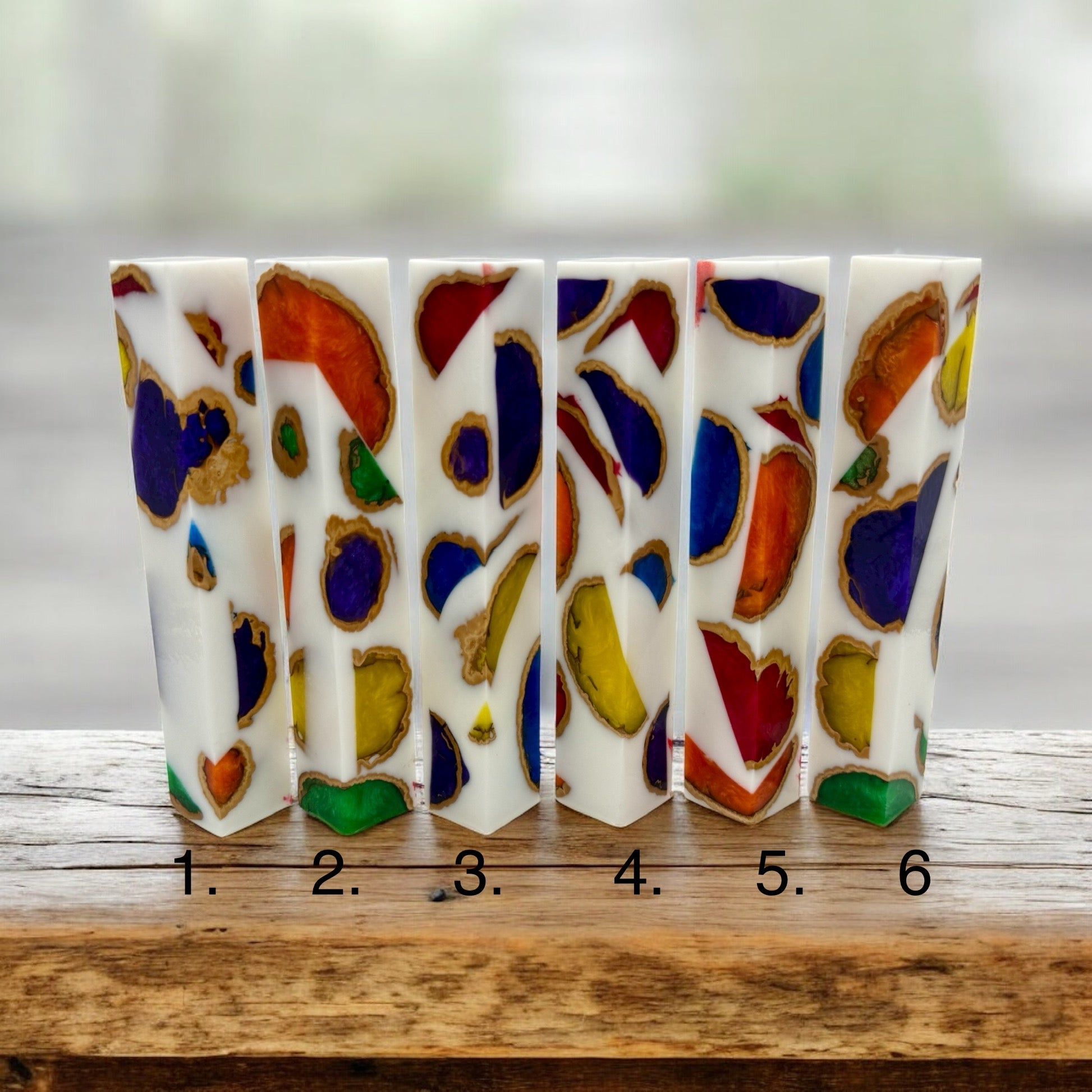 1187 Walnut Inlayed pen blanks